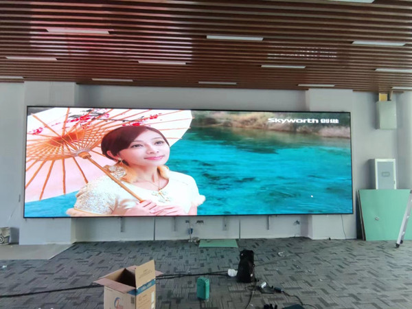 阳高P1.53led小间距屏安装案例